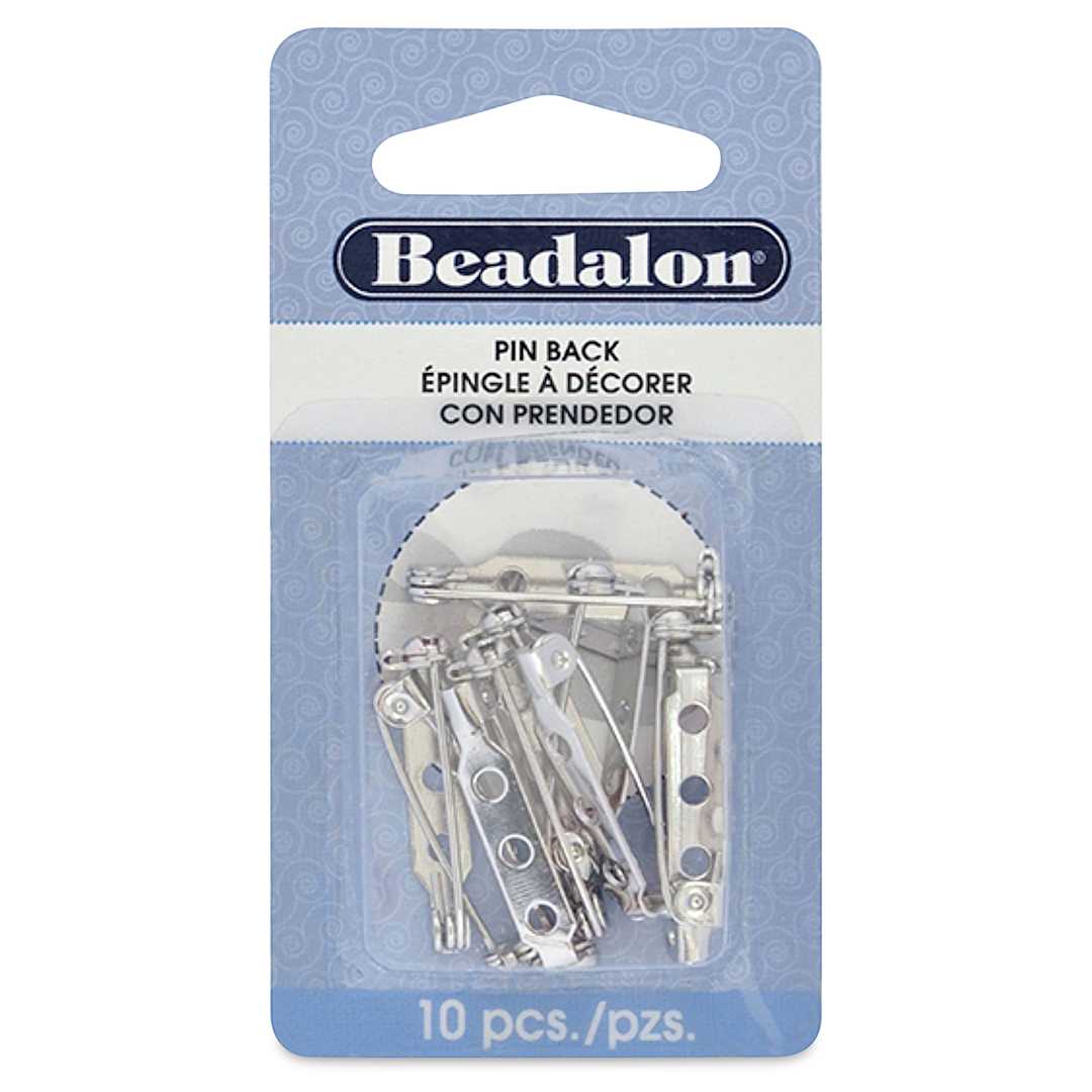 Open in modal - Beadalon Pin Backs front of packaging