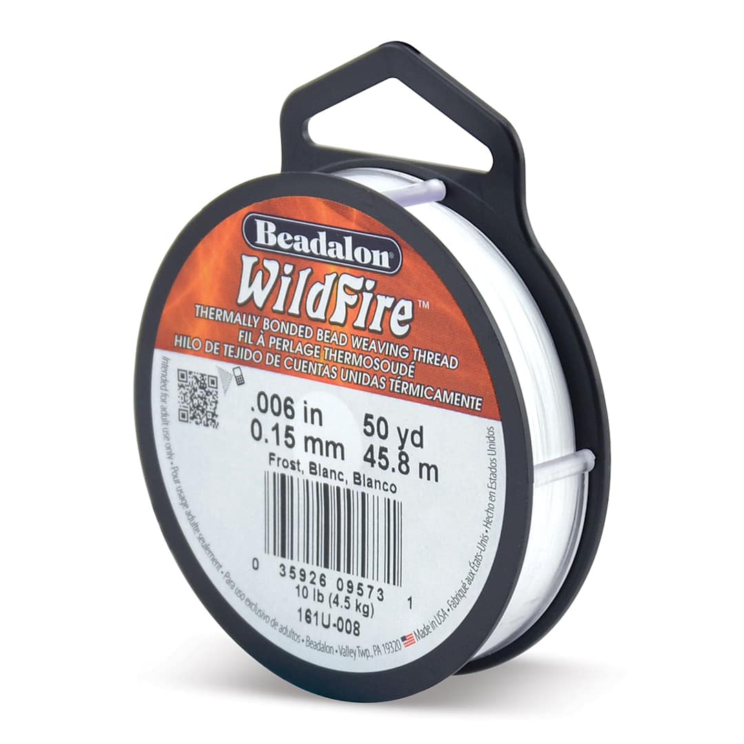 Open in modal - Beadalon WildFire Beading Thread - Frost, 0.006", 50 yds