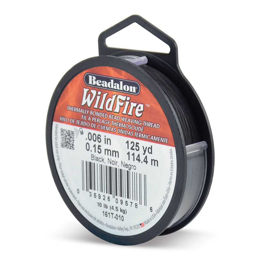 Open in modal - Beadalon WildFire Beading Thread - Black, 0.006", 125 yds
