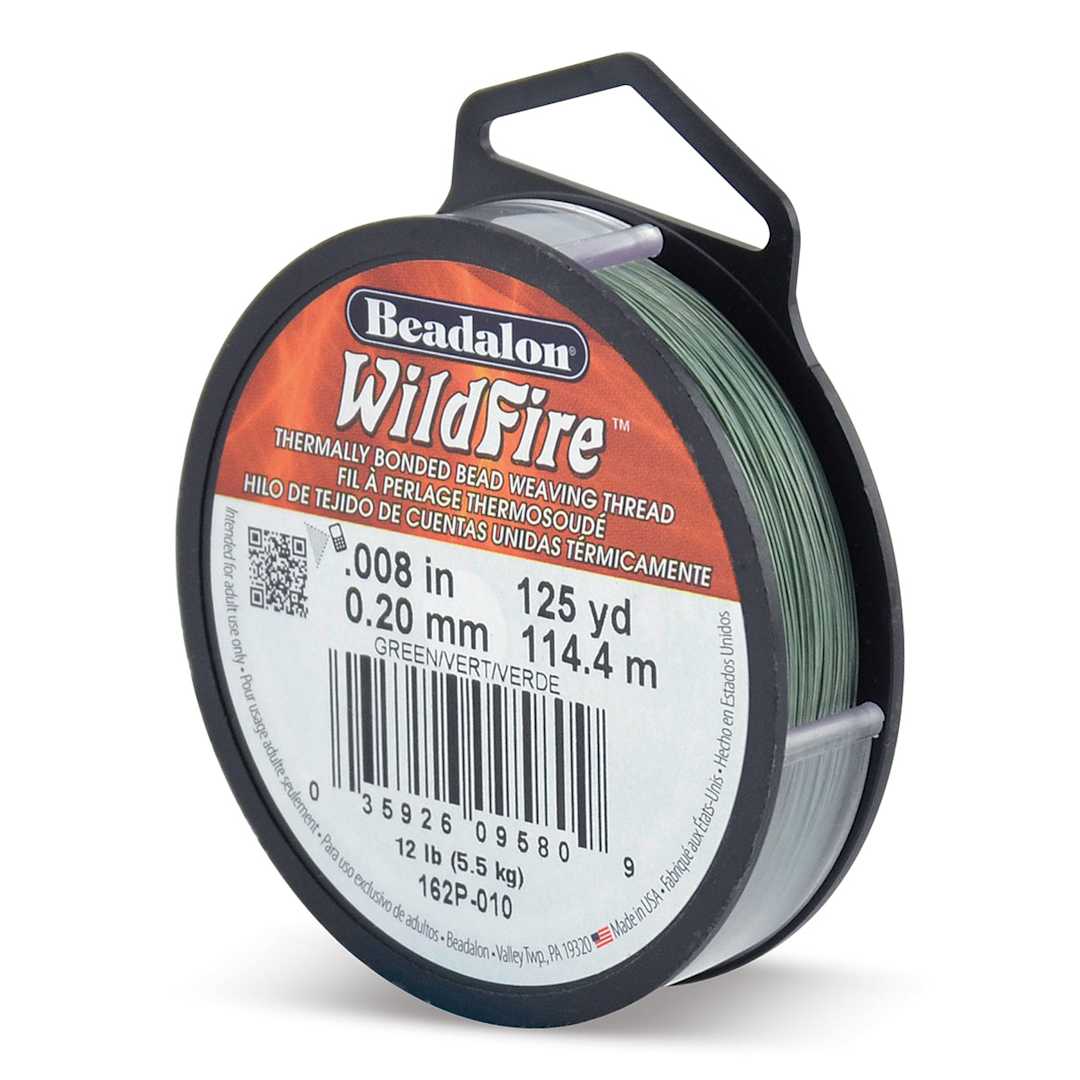Open in modal - Beadalon WildFire Beading Thread - Green, 0.008", 125 yds