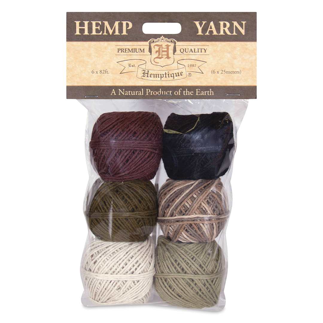 Open in modal - Hemptique Hemp Yarn Bon Bons - Earth Colors, Set of 6