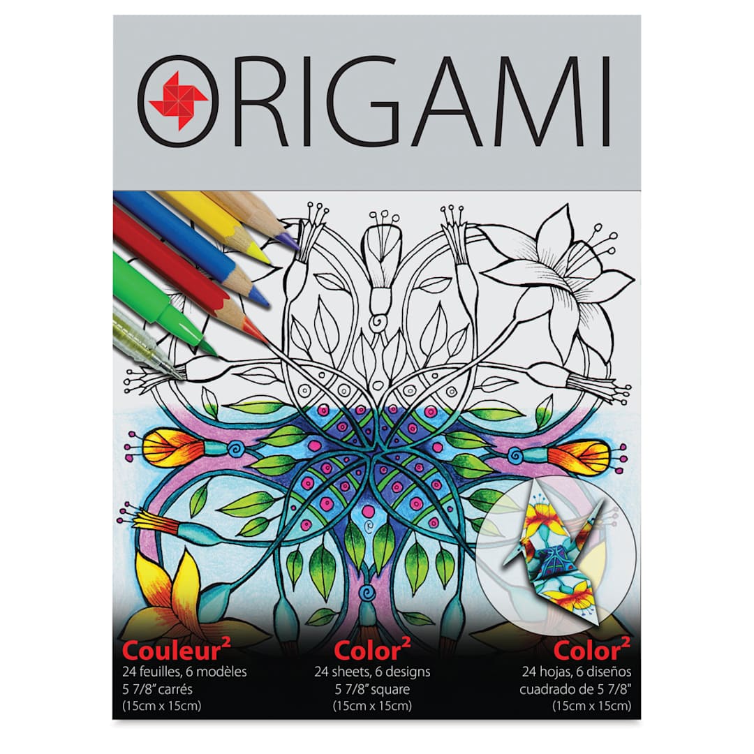 Open in modal - Yasutomo Color2 Coloring Origami Paper - Front of package of Original Artist Designs
