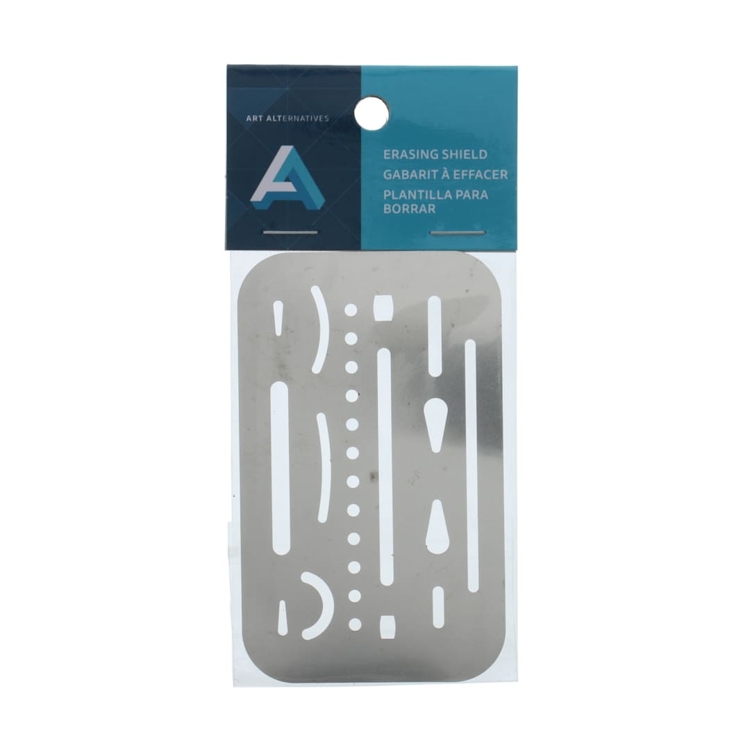 Open in modal - Art Alternatives Erasing Shield, Stainless Steel, 2-3/8" x 3-5/8"