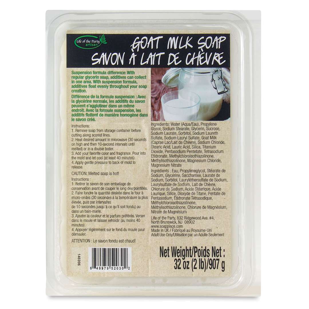 Open in modal - Life of the Party Soap Base - Goats Milk, 2 lb (In packaging)