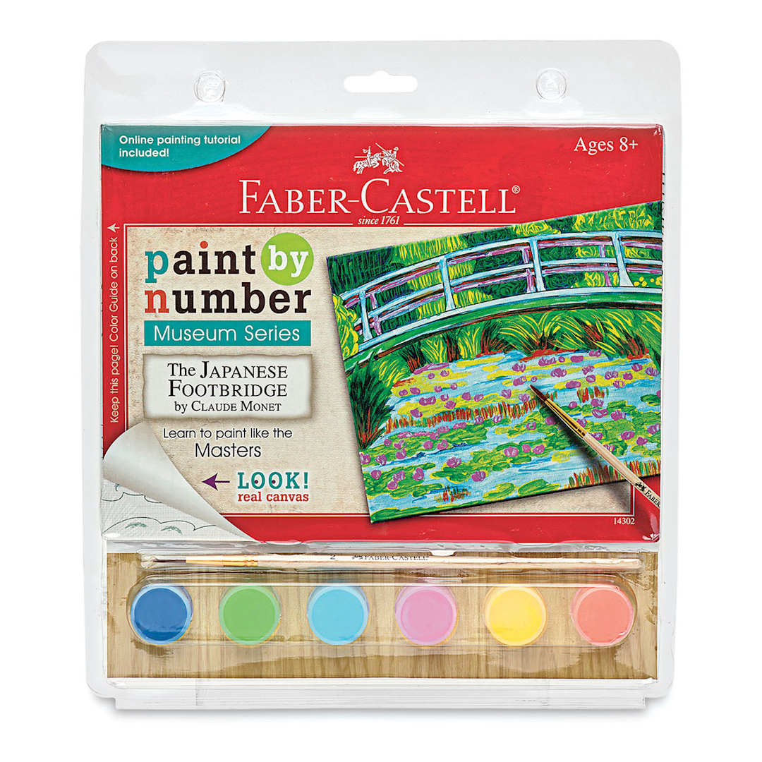 Open in modal - Paint by Number Museum Series Kit - Front of package of Claude Monet's Japanese Footbridge