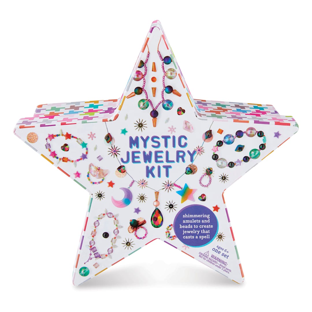 Open in modal - Kid Made Modern Jewelry Kit - Front of Star shaped Mystic Jewelry Kit