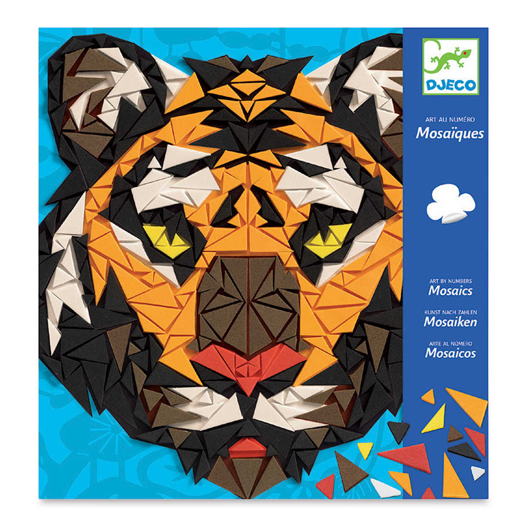 Open in modal - Djeco Mosaics Kits - Front of package of Kahn Kit