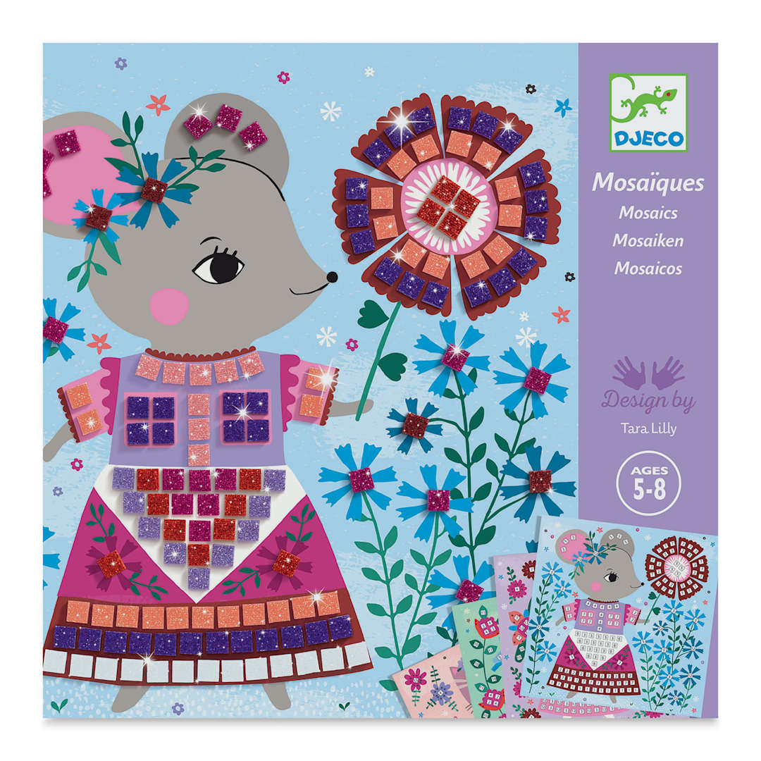 Open in modal - Djeco Mosaics Kit - Lovely Pets