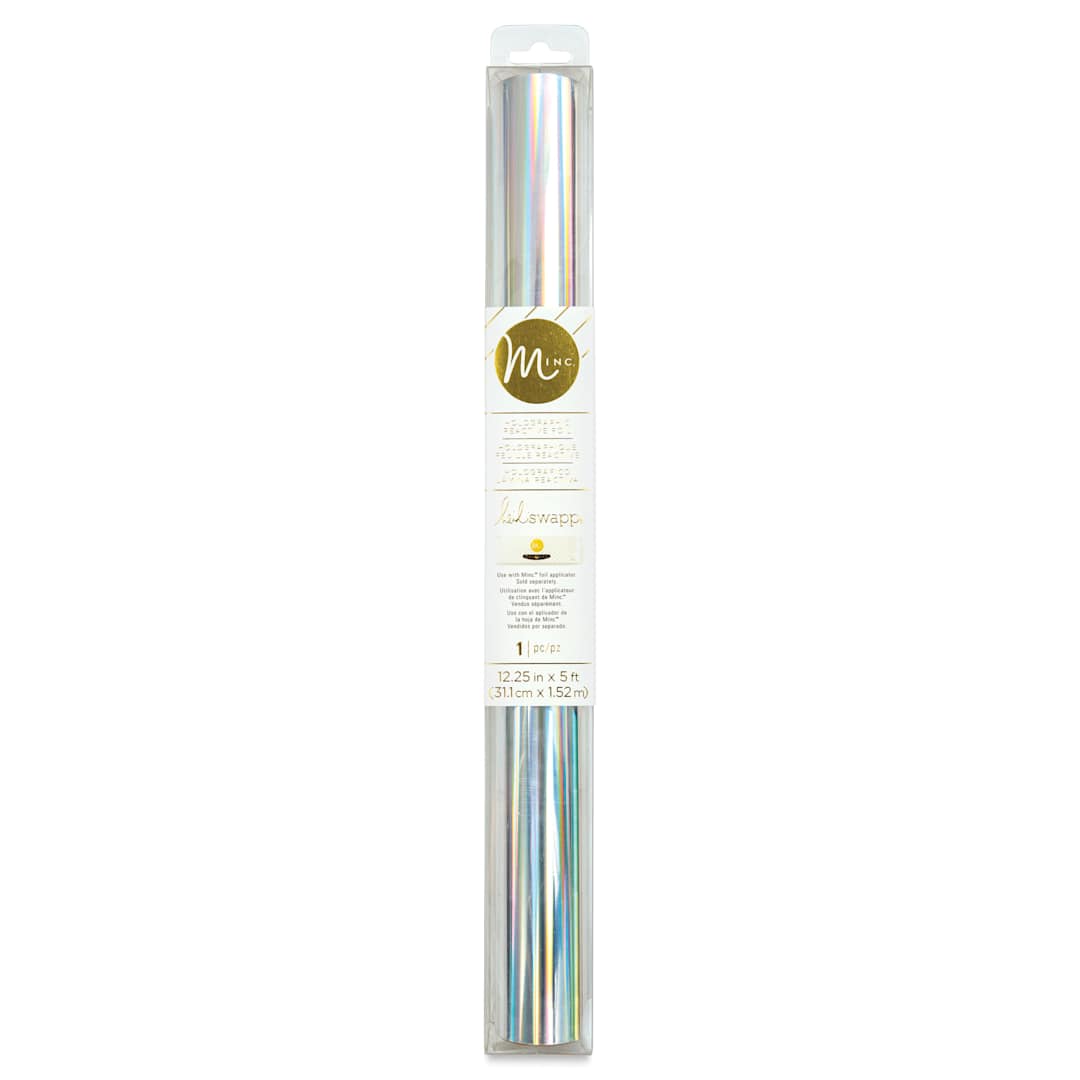 Open in modal - Heidi Swapp Minc Reactive Foil - Holographic, 12" x 5 ft - front of packaging