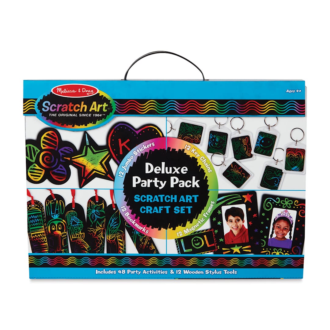 Open in modal - Melissa & Doug Scratch Art Deluxe Party Pack, In Package