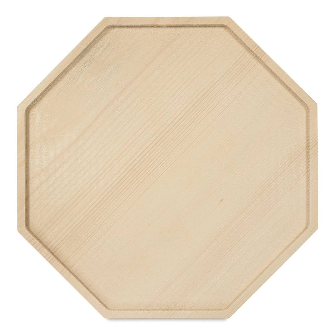 Open in modal - Leisure Arts Large Welled Wood Surface - Octagon, 10" x 10"