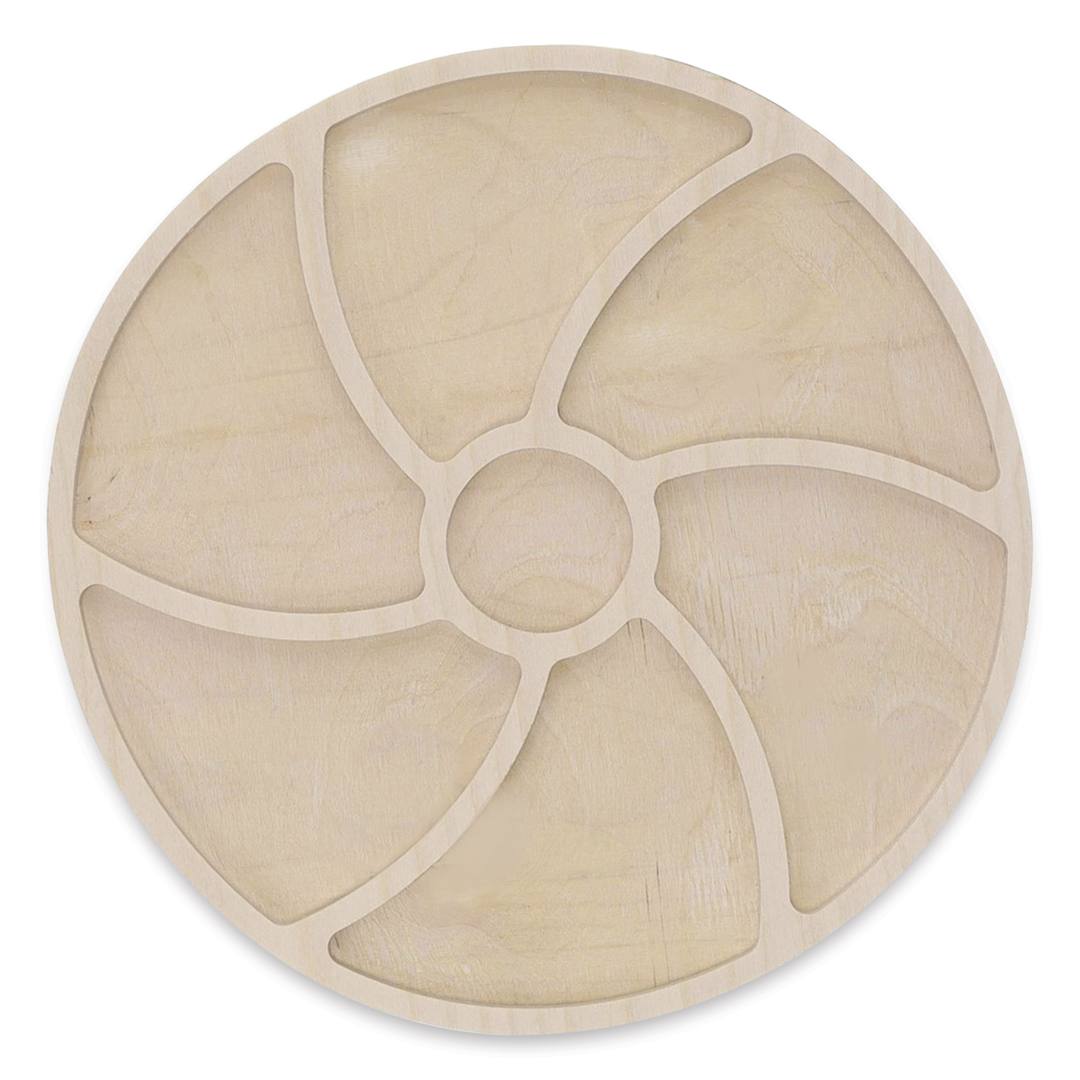 Open in modal - Leisure Arts Large Welled Wood Surface - Circle w/ Spiral, 10" Dia.