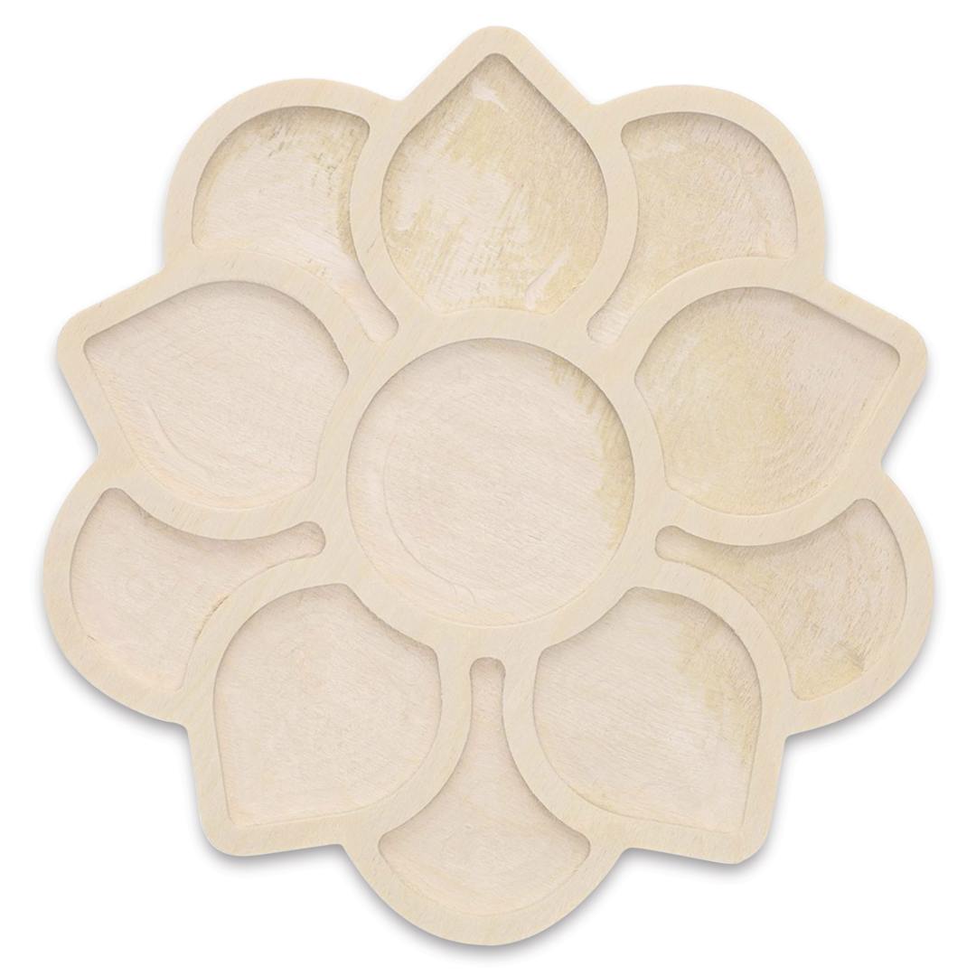 Open in modal - Leisure Arts Large Welled Wood Surface - Mandala, 10" x 9.7"