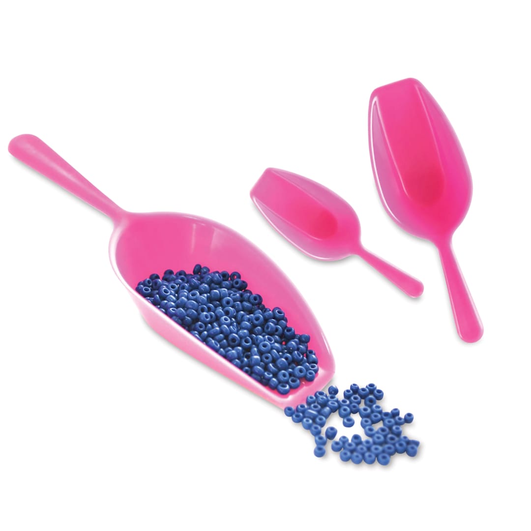 Open in modal - Craft Medley Mini Bead Scoops - Set of 3, beads not included