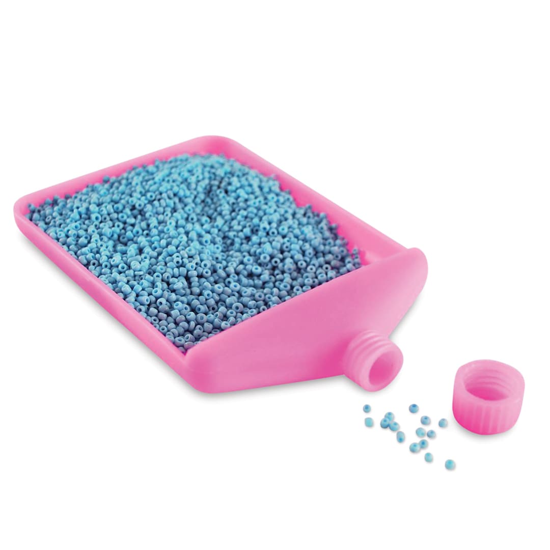 Open in modal - Craft Medley Bead Funnel Tray - filled with beads, beads not included