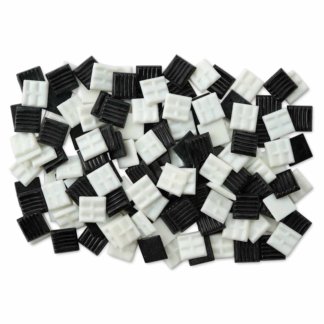 Open in modal - Mosaic Mercantile Venetian Tiles - Chess Mix, 3/4", 16 oz