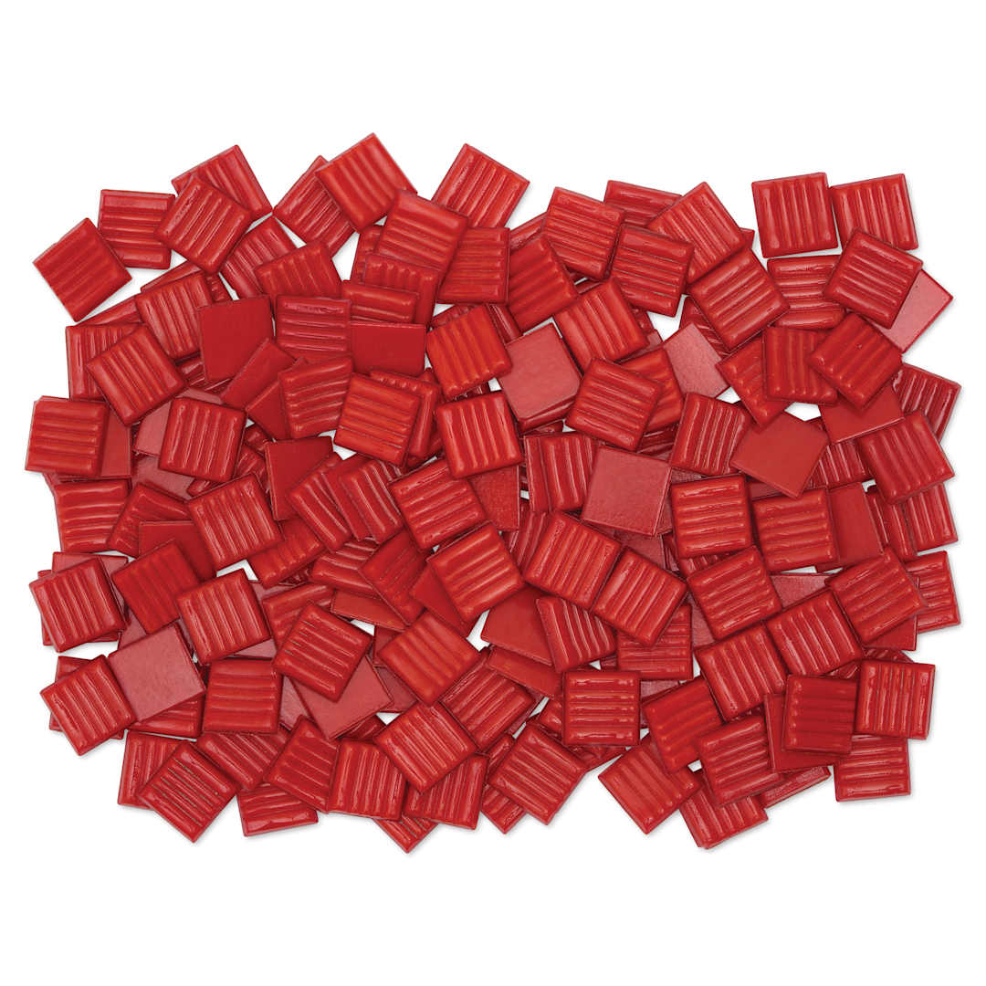 Open in modal - Mosaic Mercantile Venetian Tiles - Tomato, 3/4", 16 oz