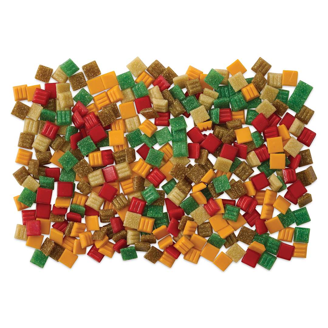 Open in modal - Mosaic Mercantile Venetian Tiles - Autumn Leaves Mix, 3/8", 8 oz