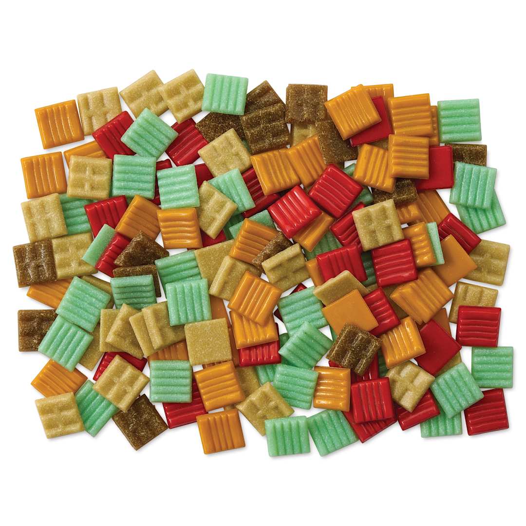 Open in modal - Mosaic Mercantile Venetian Tiles - Autumn Leaves Mix, 3/4", 16 oz
