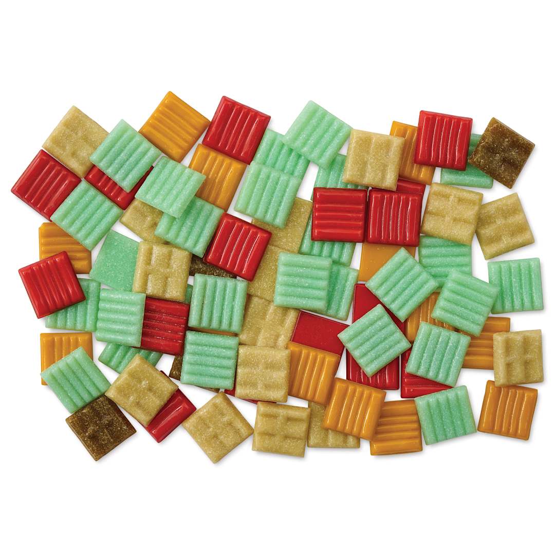 Open in modal - Mosaic Mercantile Venetian Tiles - Autumn Leaves Mix, 3/4", 8 oz