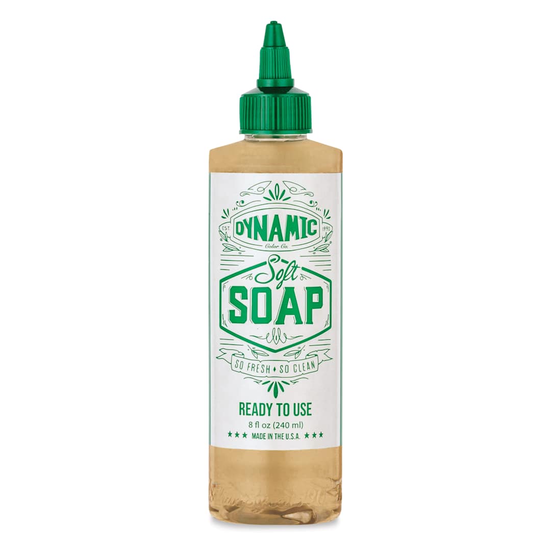 Open in modal - Dynamic Color Soft Green Soap - 8 oz, front of bottle