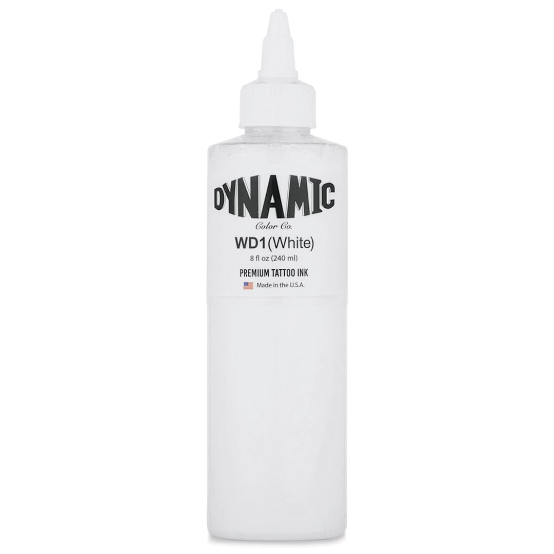 Open in modal - Dynamic Color Tattoo Ink - White, 8 oz bottle