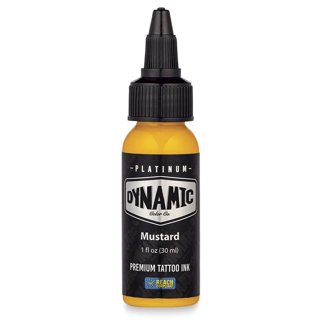 Open in modal - Dynamic Color Tattoo Ink - Mustard Yellow, 1 oz bottle