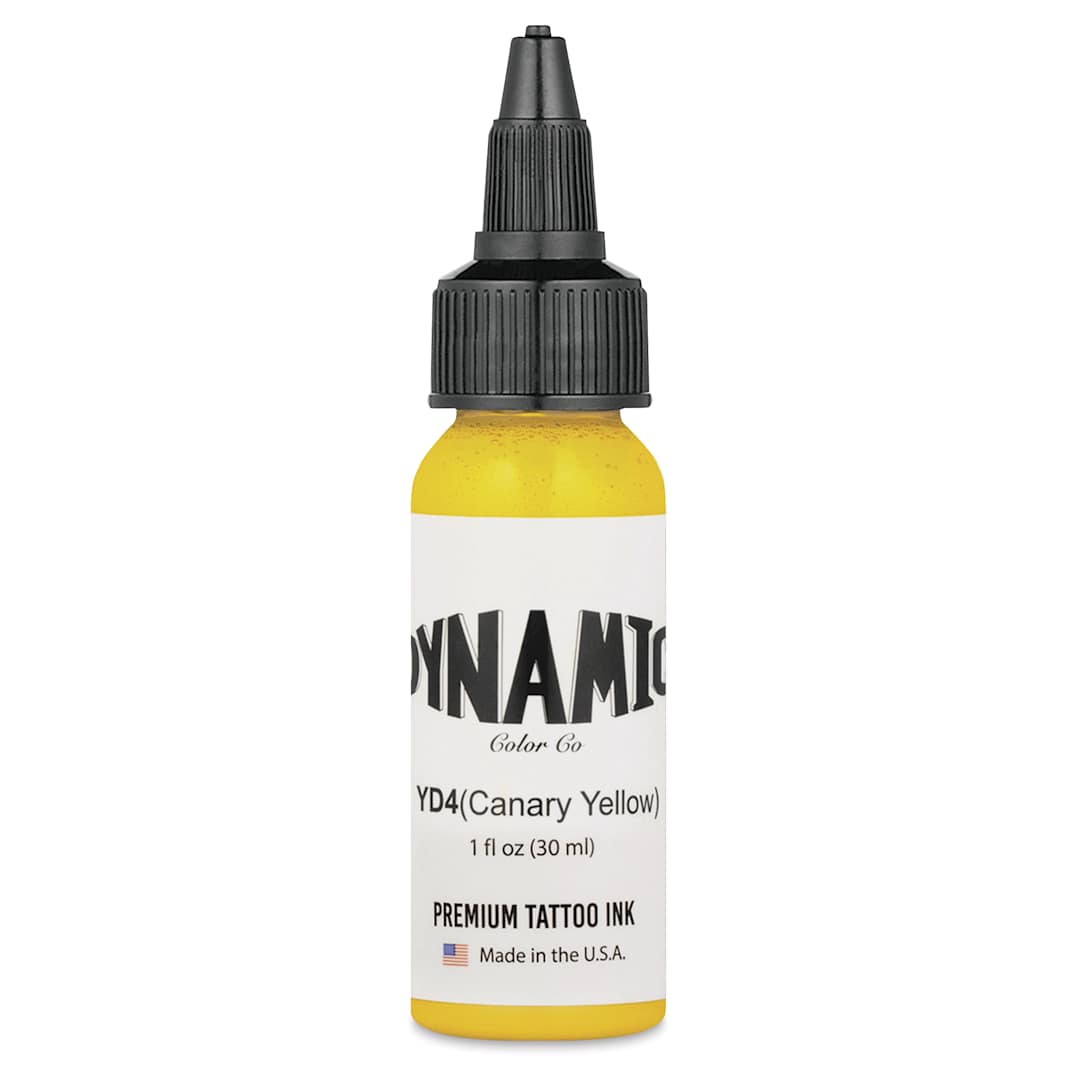 Open in modal - Dynamic Color Tattoo Ink - Canary Yellow, 1 oz bottle