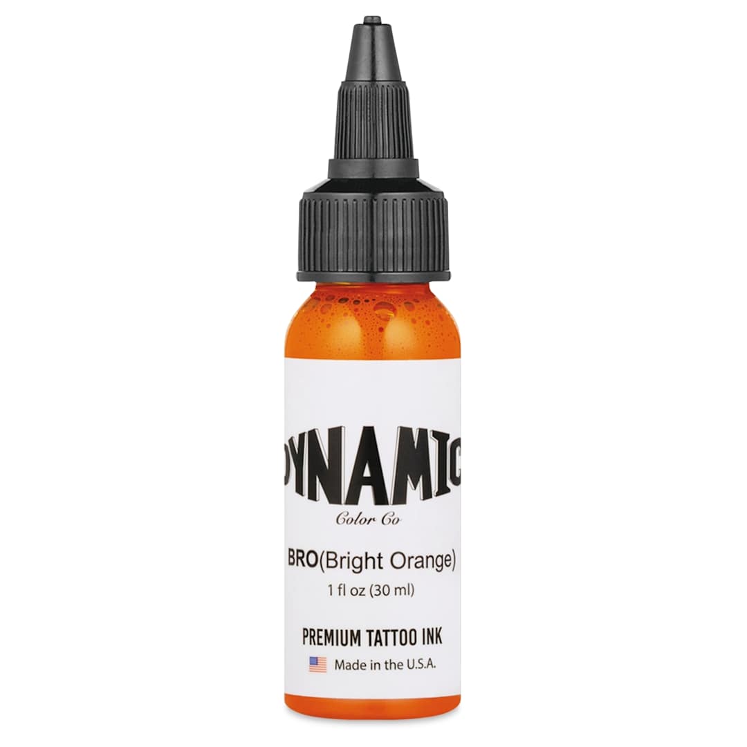 Open in modal - Dynamic Color Tattoo Ink - Bright Orange, 1 oz bottle