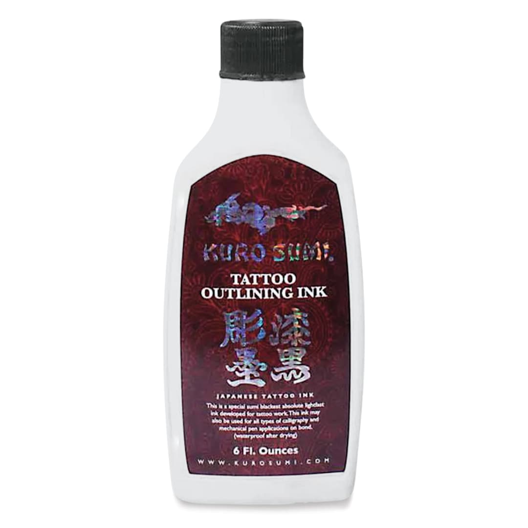 Open in modal - Kuro Sumi Black Outlining Tattoo Ink - 6 oz