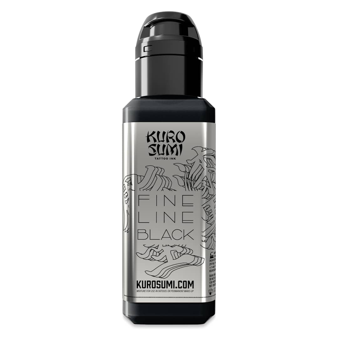 Open in modal - Kuro Sumi Fine Line Black Tattoo Ink - 1.5 oz bottle