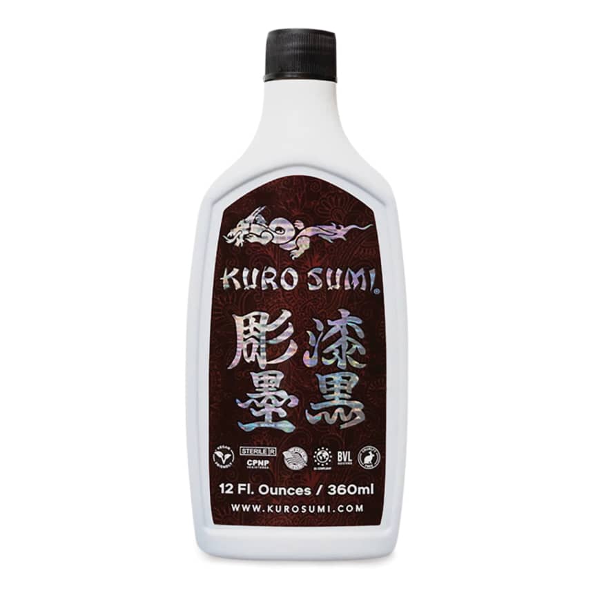Open in modal - Kuro Sumi Greywash Tattoo Ink - 12 oz bottle