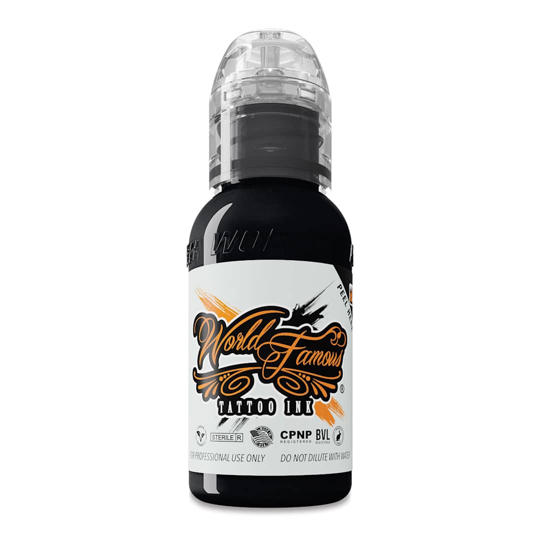 Open in modal - World Famous Pitch Black Tattoo Ink - 1 oz