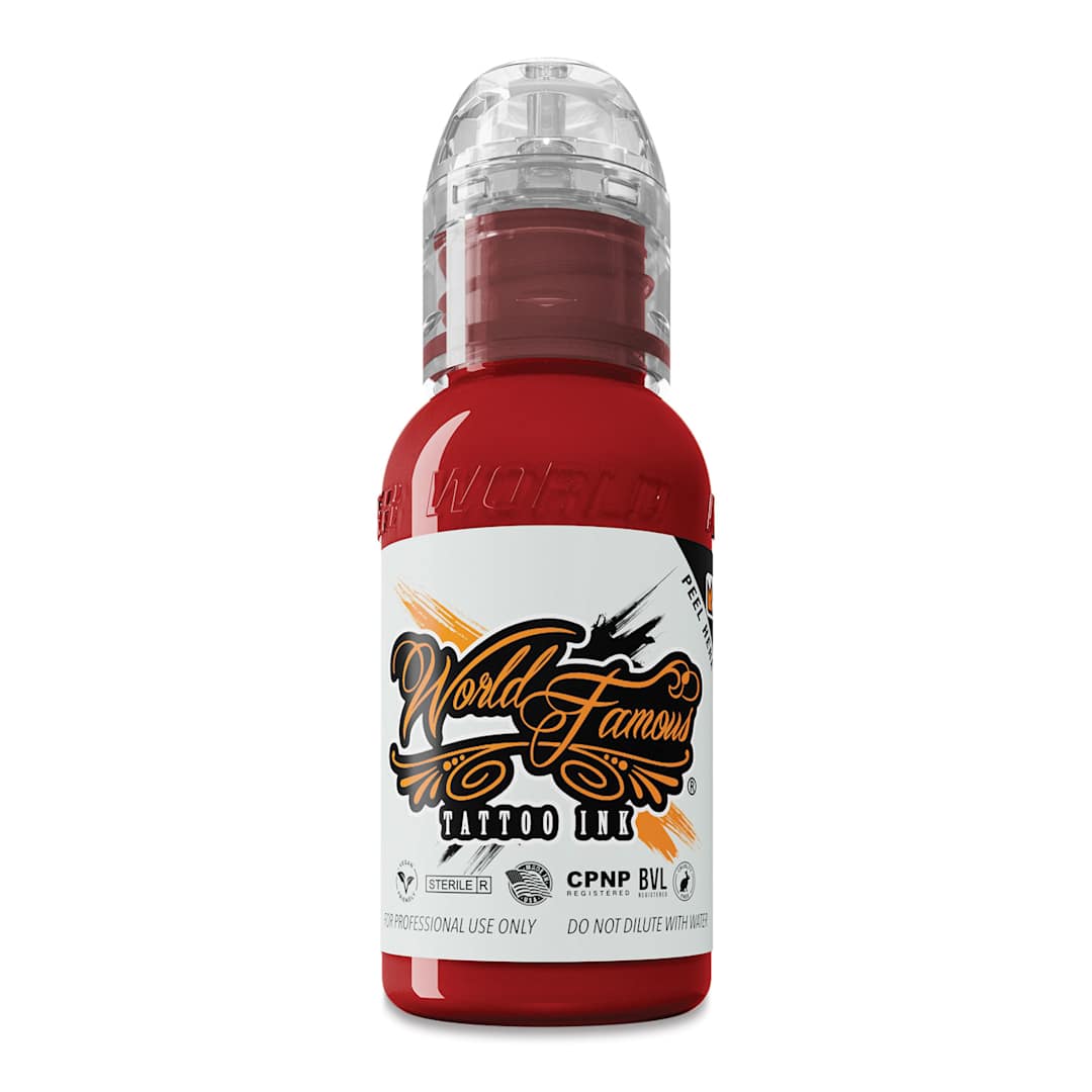 Open in modal - World Famous Tattoo Ink - Big Apple Red, 1 oz bottle