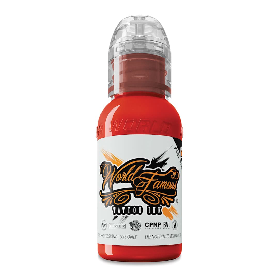Open in modal - World Famous Tattoo Ink - Red Hot, 1 oz bottle