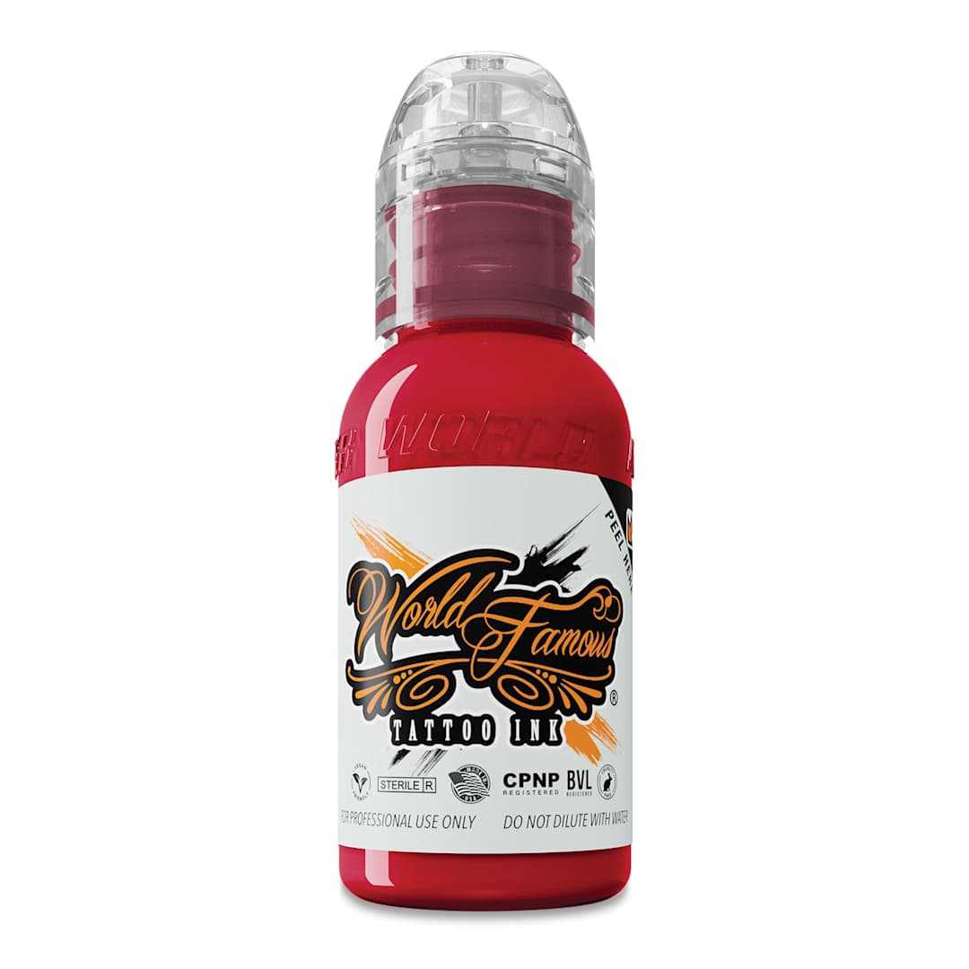 Open in modal - World Famous Tattoo Ink - Samuel O'Reilly Red, 1 oz bottle