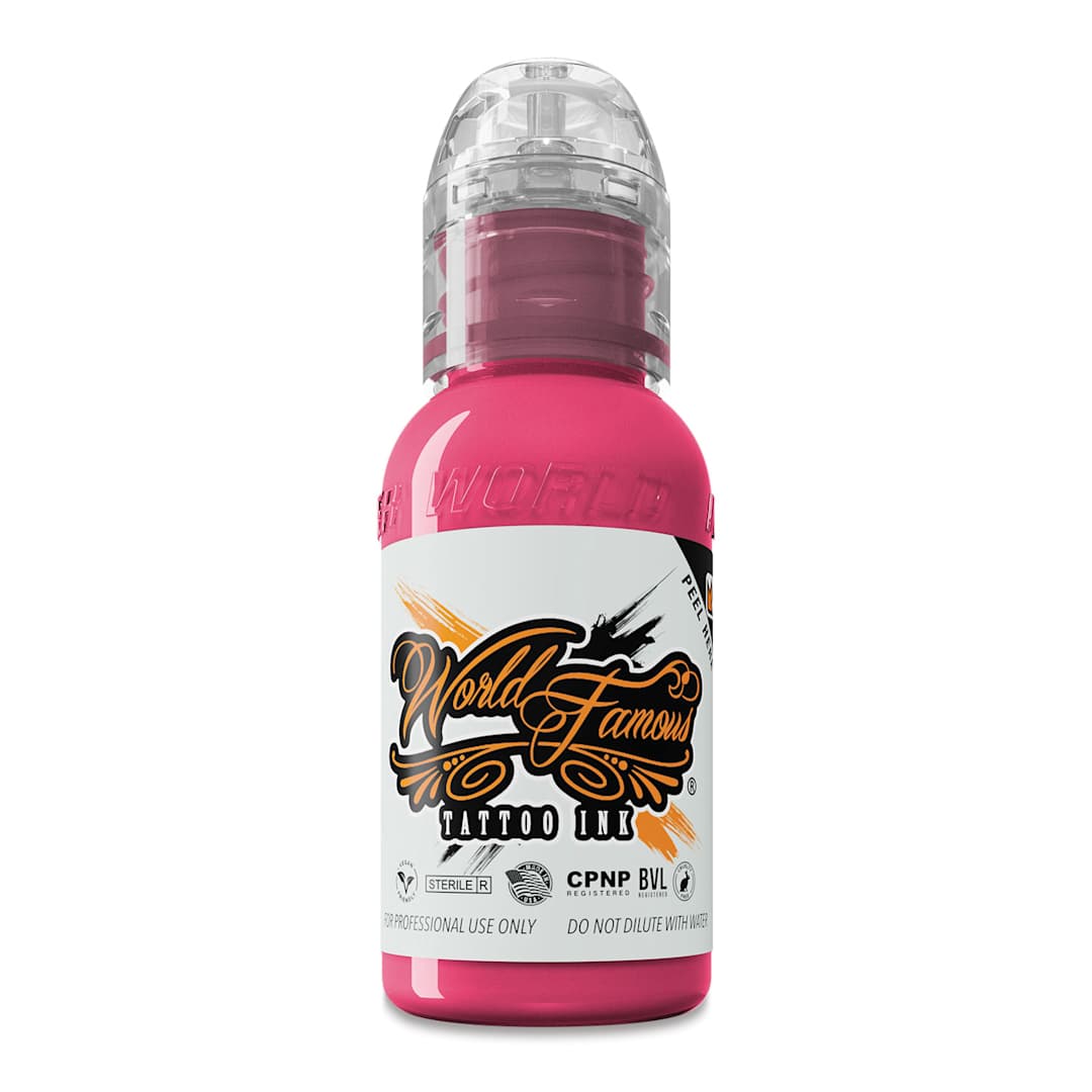 Open in modal - World Famous Tattoo Ink - Bali Pink, 1 oz bottle