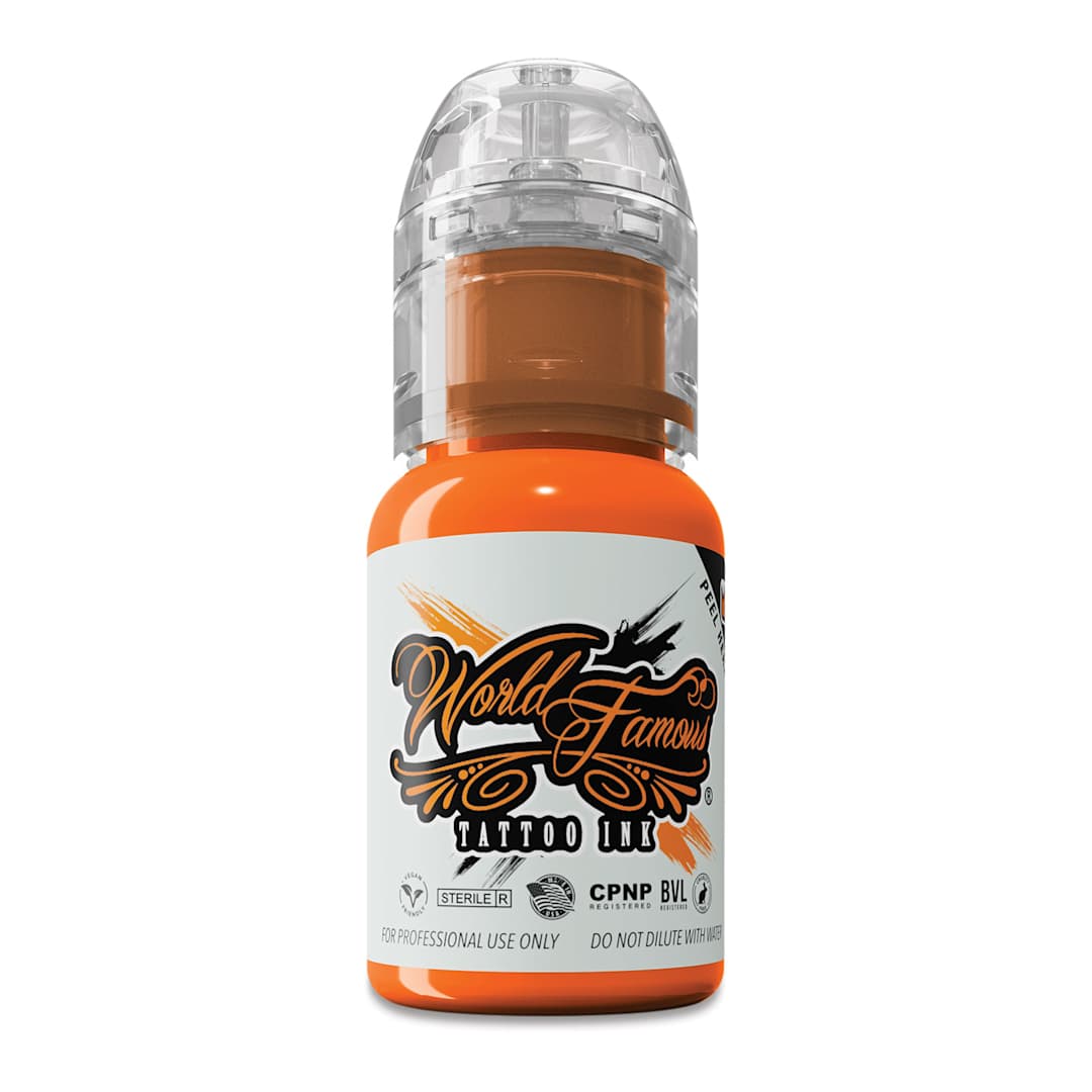 Open in modal - World Famous Tattoo Ink - Everest Orange, 1 oz bottle