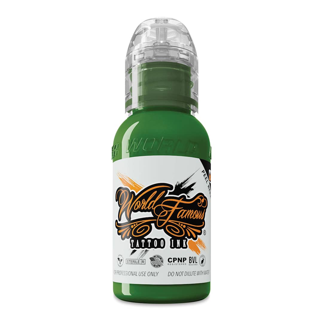 Open in modal - World Famous Tattoo Ink - Everglades Green, 1 oz bottle