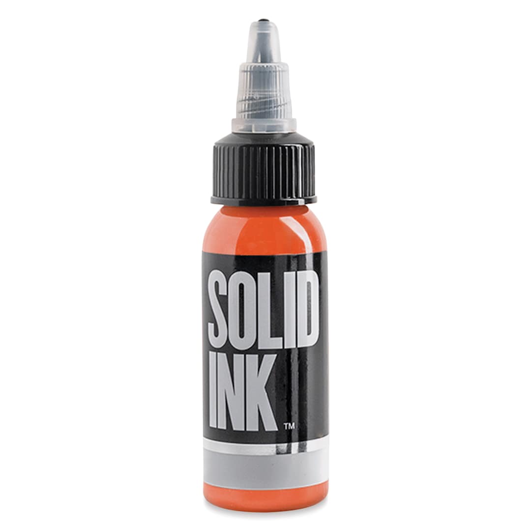 Open in modal - Solid Ink Tattoo Inks - Orange, 1 oz bottle
