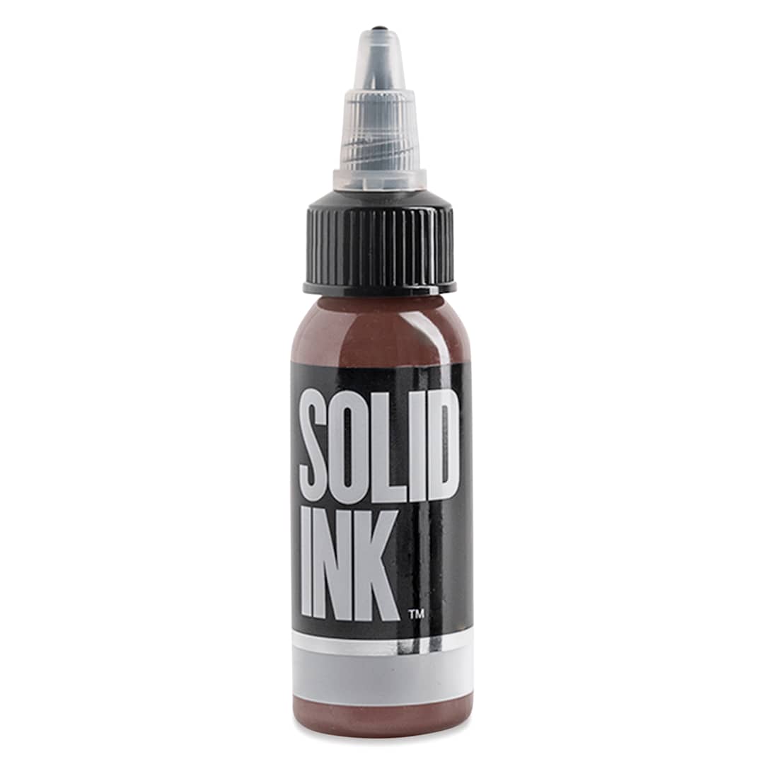 Open in modal - Solid Ink Tattoo Inks - Brown, 1 oz bottle