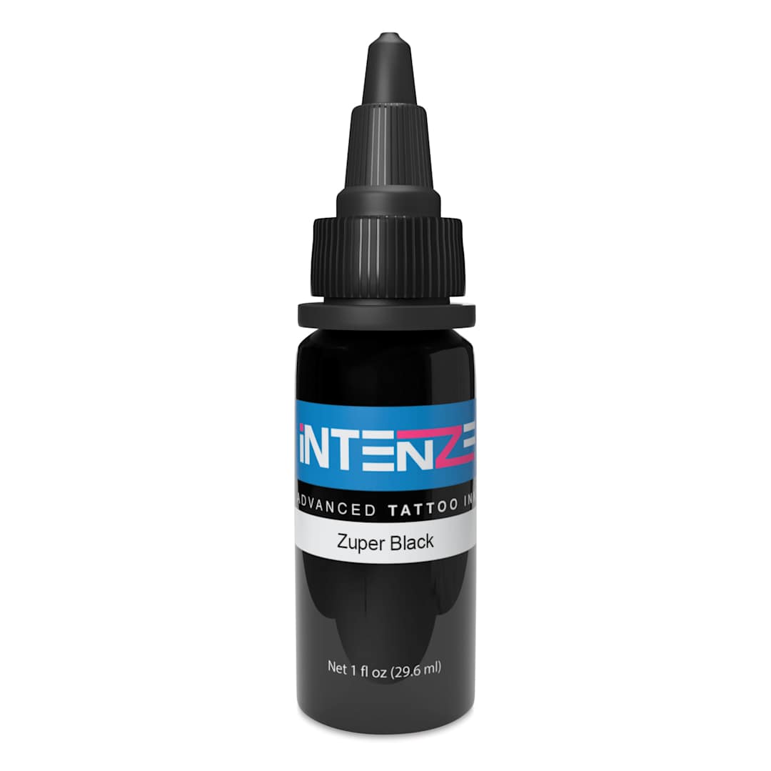 Open in modal - Intenze Zuper Black Tattoo Ink - 1 oz bottle