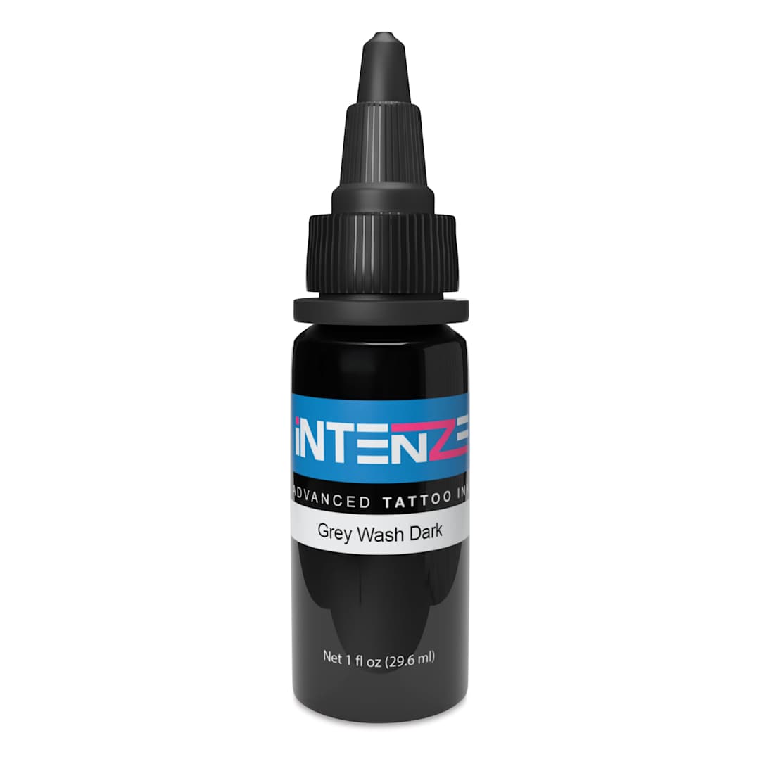 Open in modal - Intenze Grey Wash Tattoo Ink - Grey Wash Dark, 1 oz bottle