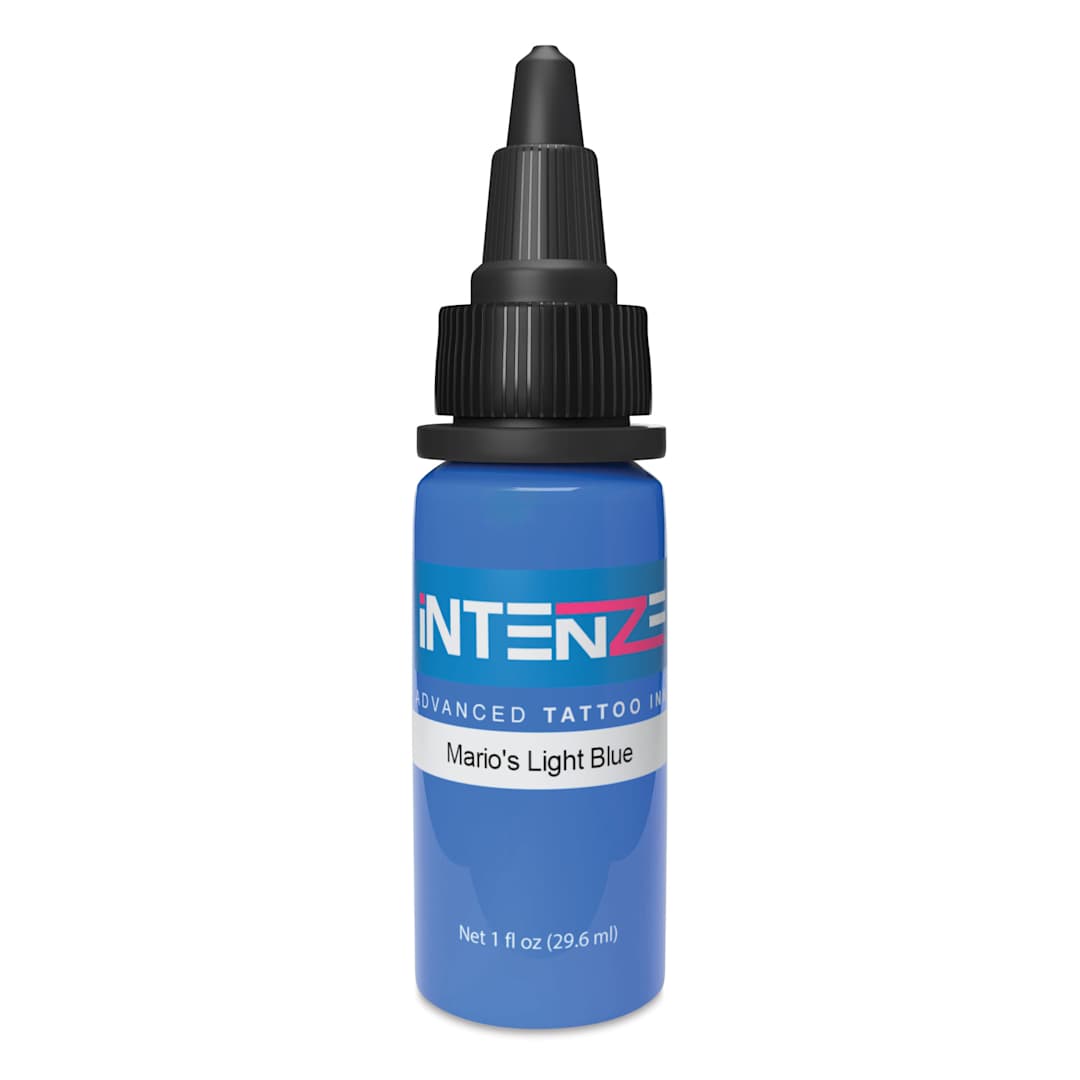 Open in modal - Intenze Tattoo Ink - Mario's Light Blue, 1 oz bottle