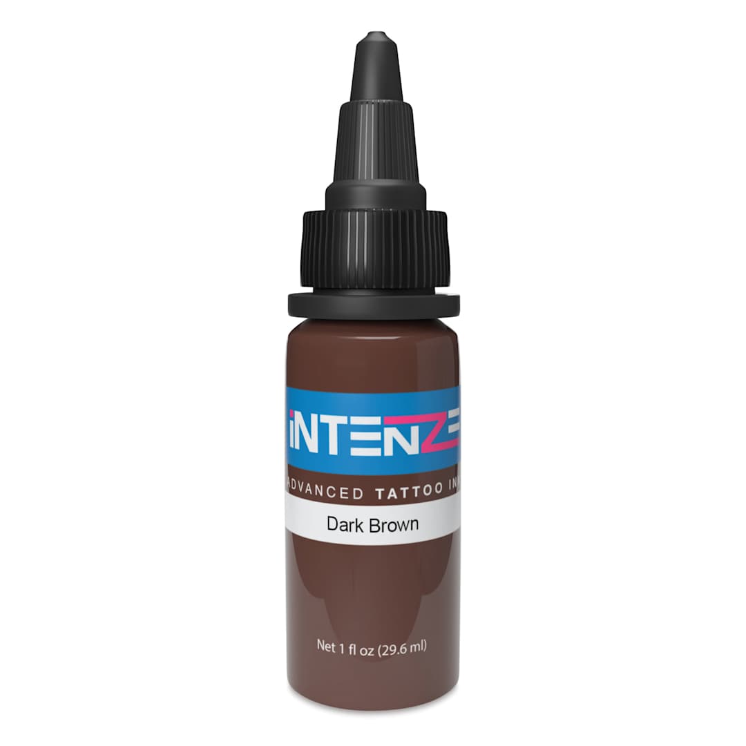 Open in modal - Intenze Tattoo Ink - Dark Brown, 1 oz bottle