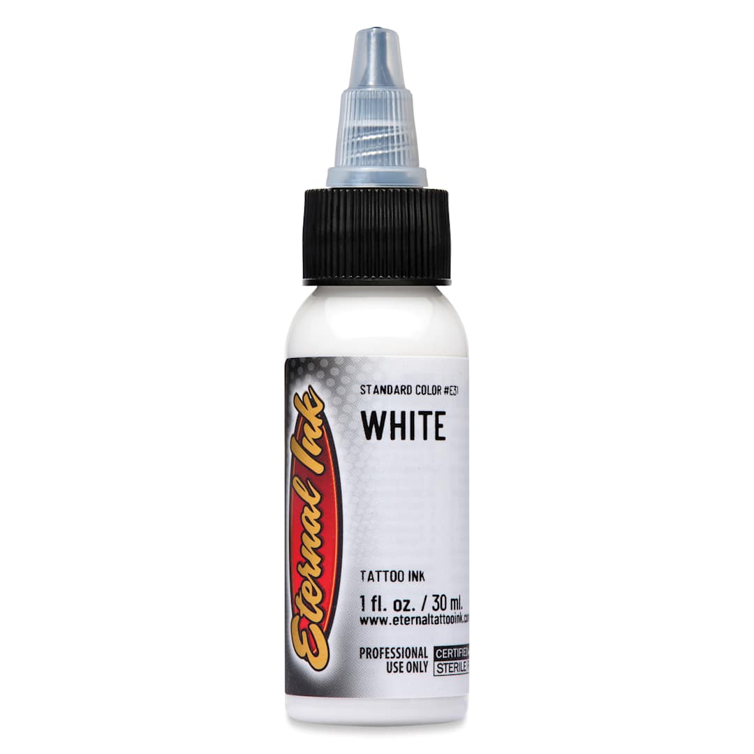 Open in modal - Eternal Ink Tattoo Ink - White, 1 oz bottle