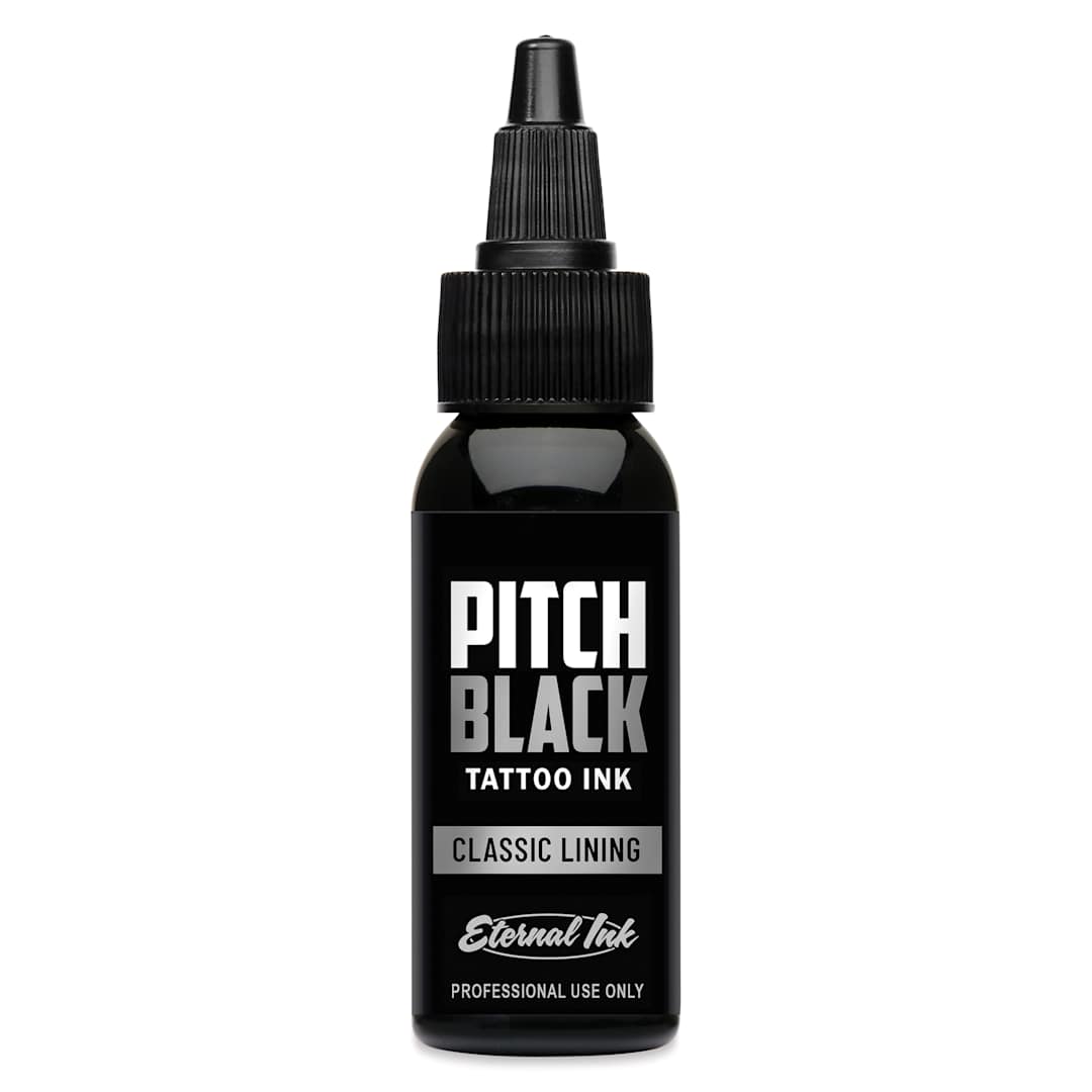 Open in modal - Eternal Ink Pitch Black Classic Lining Tattoo Ink - 1 oz bottle