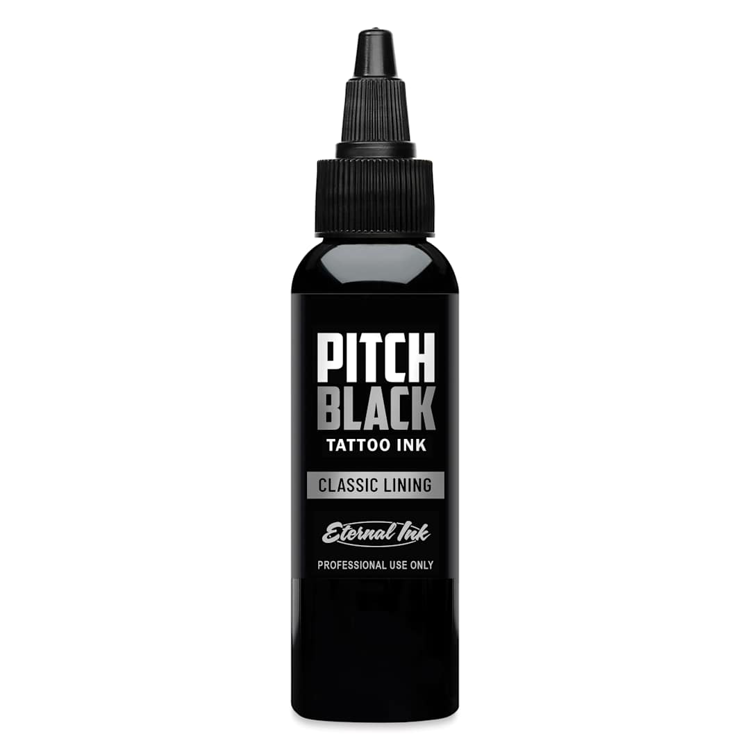 Open in modal - Eternal Ink Pitch Black Classic Lining Tattoo Ink - 2 oz bottle