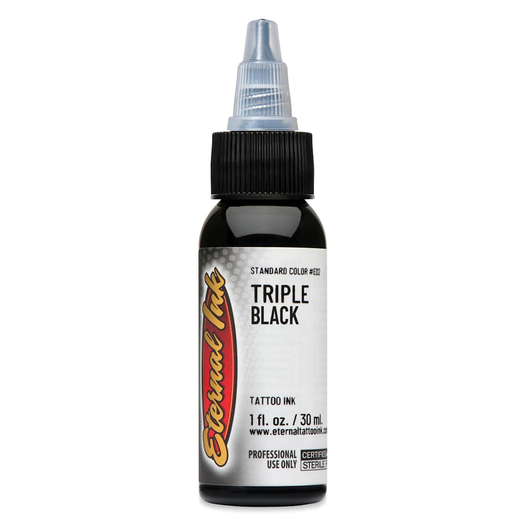 Open in modal - Eternal Ink Triple Black Tattoo Ink - 1 oz bottle