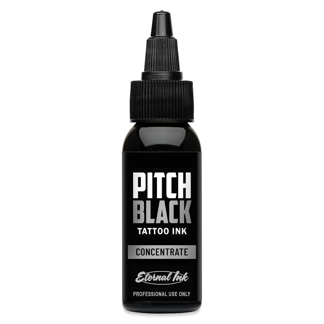 Open in modal - Eternal Ink Pitch Black Concentrate Tattoo Ink - 1 oz bottle